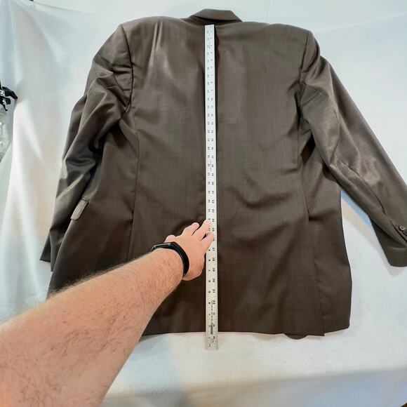 Suit Jacket Coppley for Rochester Big & Tall Men's 46XT 100% Wool 4-Button Cuff - Picture 7 of 13